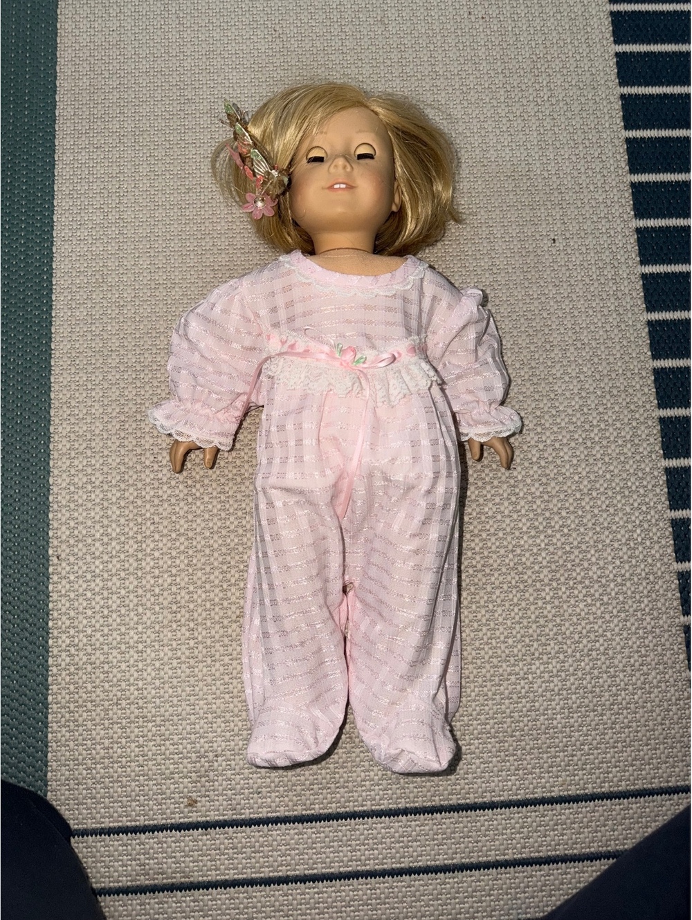American Girl Kit Kittredge 18” Doll Blonde Bob Blue Eyes Freckles Pajamas
